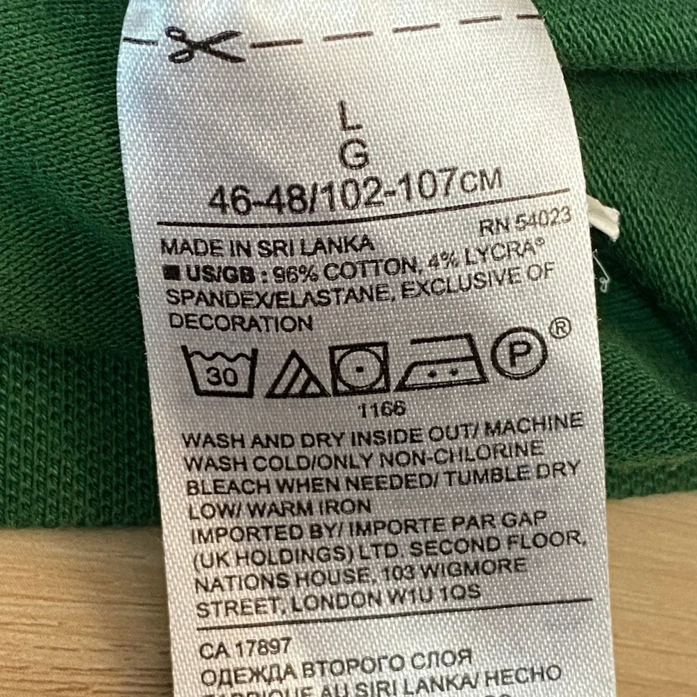 Banana‎ Republic Polo Shirt Mens Large Standard Fit Green Cotton Short Sleeve